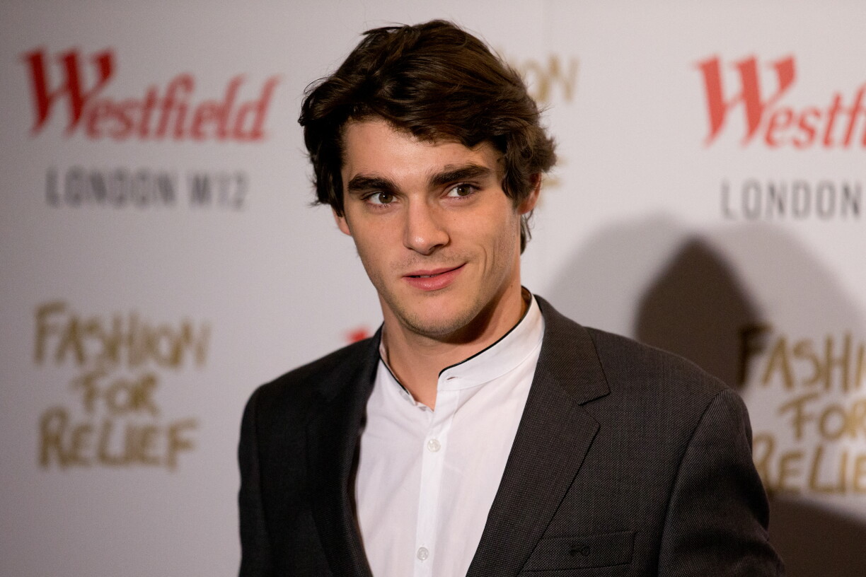 (FILES) US actor RJ Mitte arrives at the launch of the Fashion For Relief Pop-Up at Westfield in London on November 27, 2014.