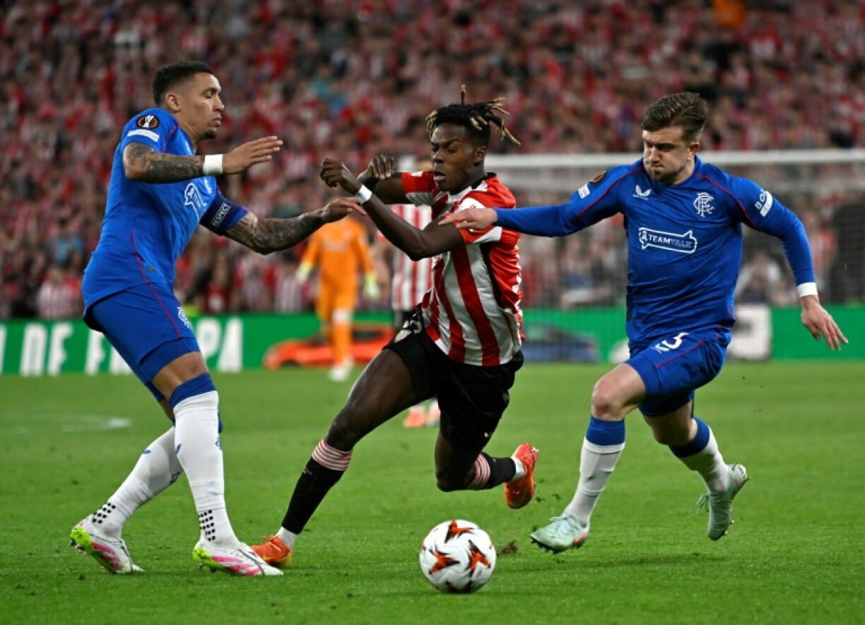 Athletic Bilbao winger Nico Williams scored as his team defeated Rangers in the quarter-finals