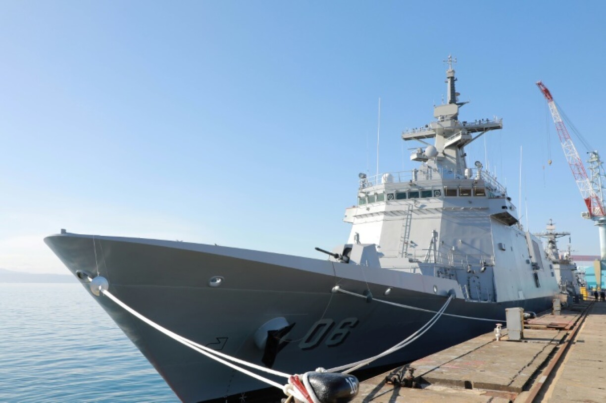 The Philippine navy's BRP Miguel Malvar, a newly-acquired frigate from South Korea