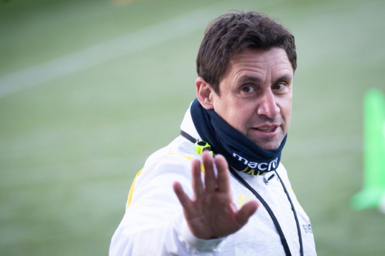 Le préparateur physique du FC Nantes Robert Duverne, lors d'un entraînement le 30 décembre 2020 à La Jonelière