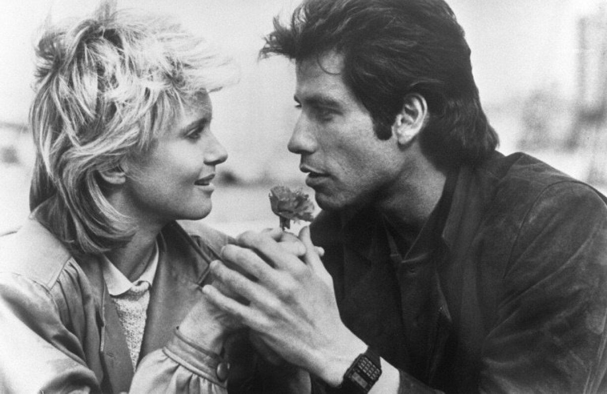 L'actrice Olivia Newton-John et John Travolta à Hollywood, en Floride, en 1983