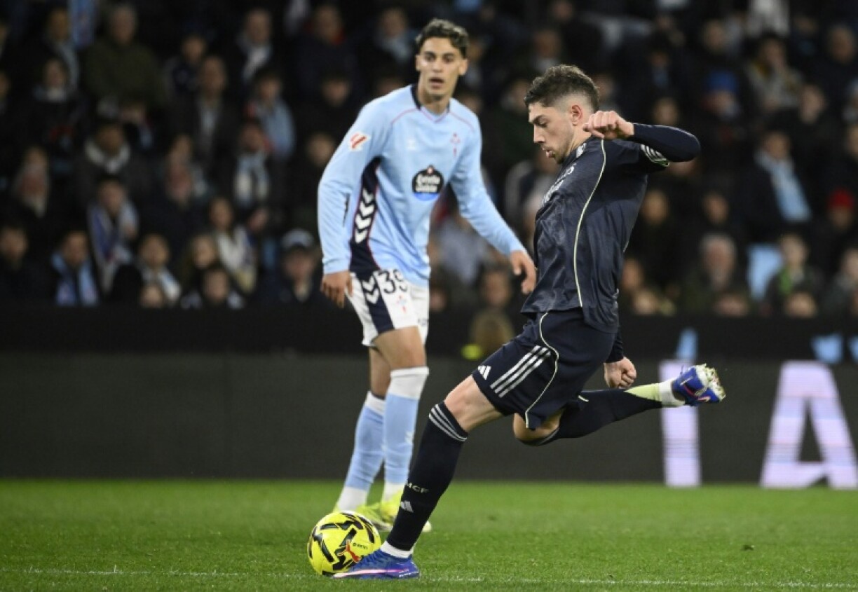 Federico Valverde marque dans le temps additionnel le but d'une victoire insepérée du Real Madrid sur le Celta Vigo en Liga le 6 mars 2026 à Vigo