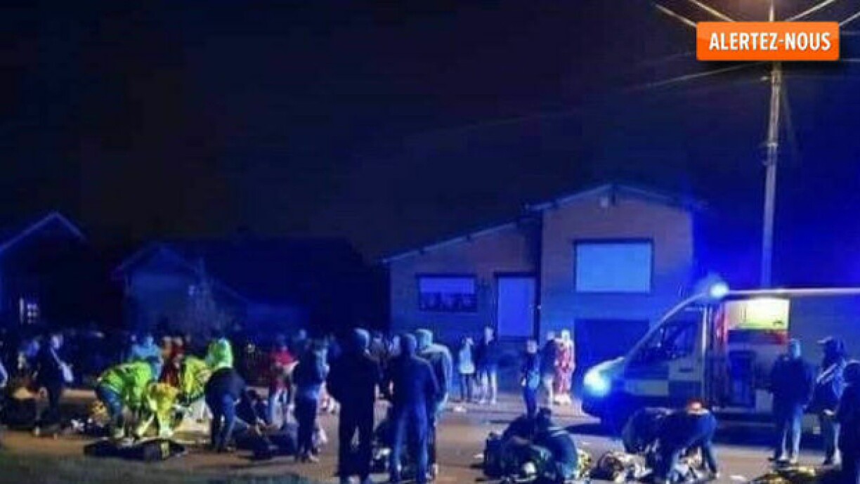 Une photo prise sur les lieux du drame le 20 mars 2022