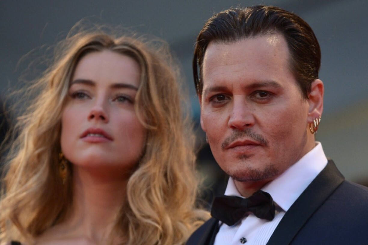 Amber Heard et Johnny Depp au festival de Venise le 4 septembre 2015