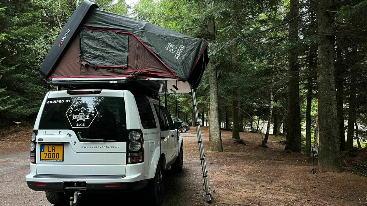 Une partie de la tente