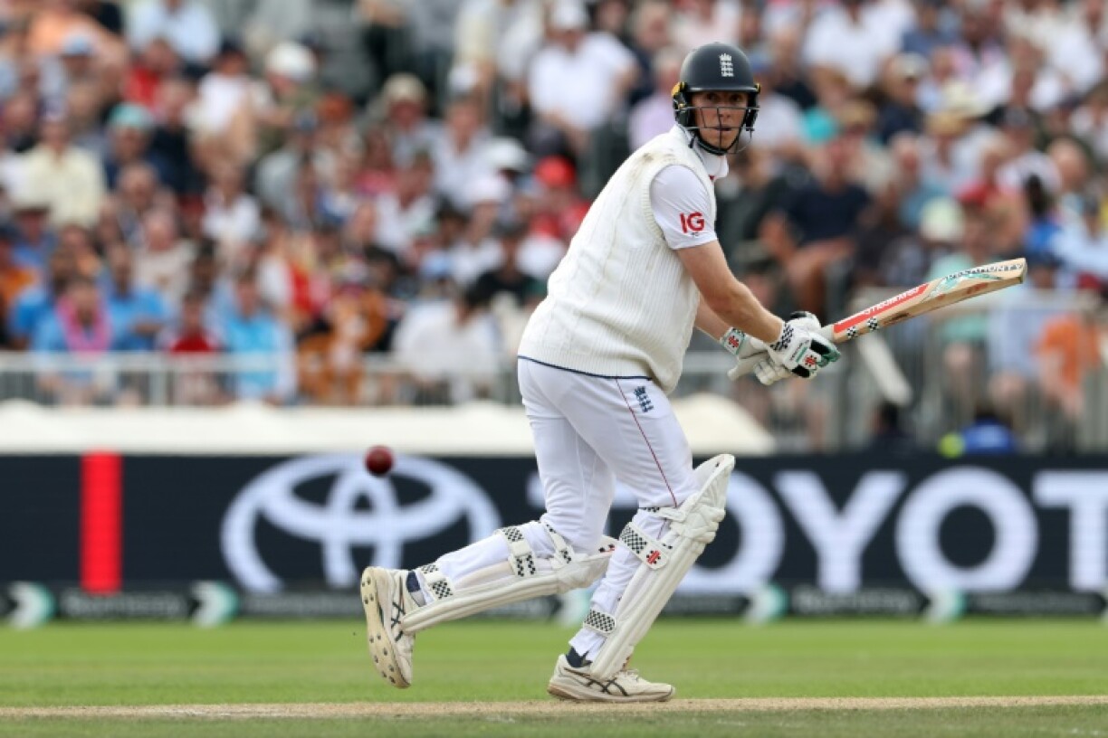 England's Zak Crawley on his way to 84 in the fourth Test against India at Old Trafford
