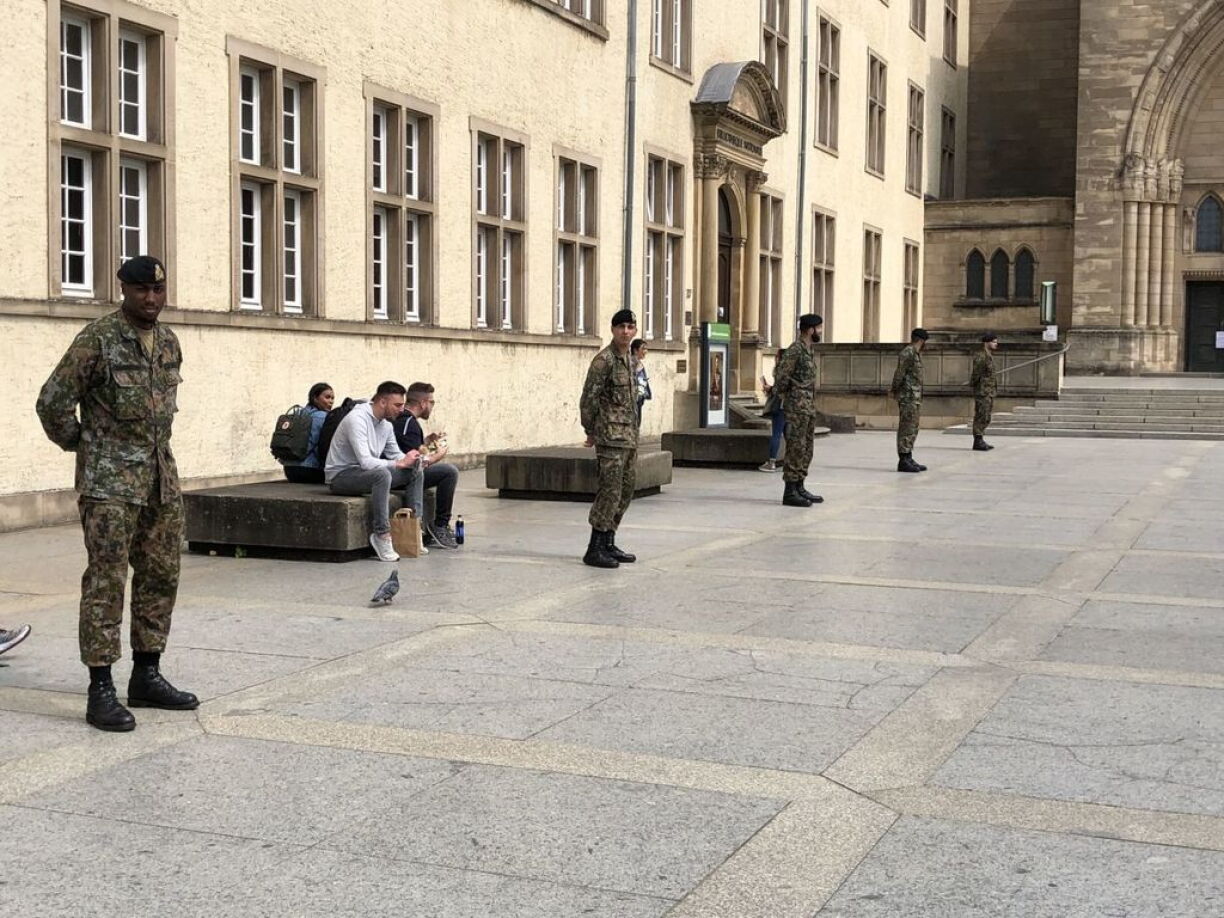 L'armée a mis en place un important dispositif de sécurité.