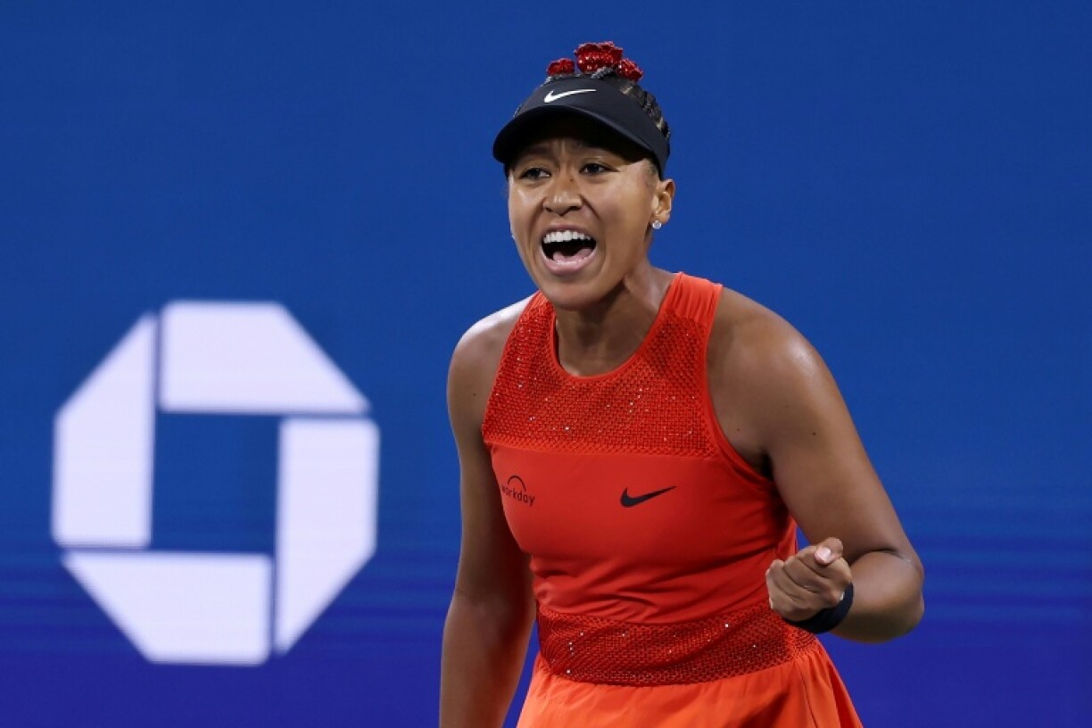 Coming up roses: Naomi Osaka made a successful start to her US Open campaign