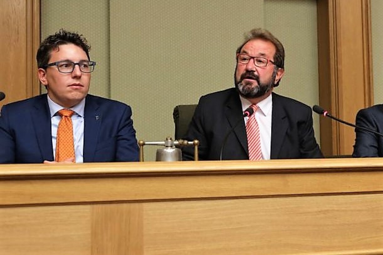 Sven Clement (Piraten) et Gast Gibéryen (ADR)