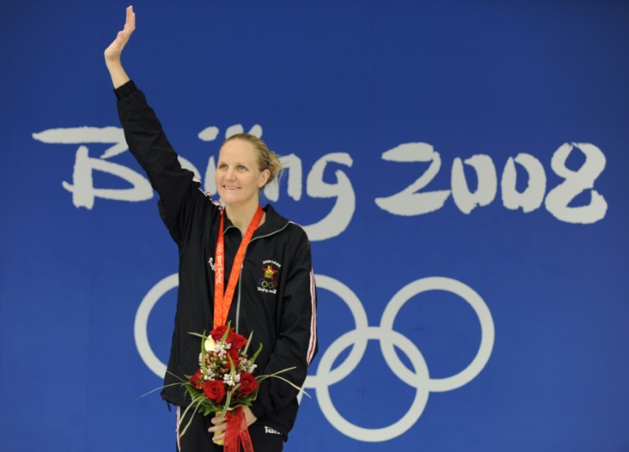Kirsty Coventry set a world record as she won the women's 200m backstroke at the 2008 Beijing Olympics