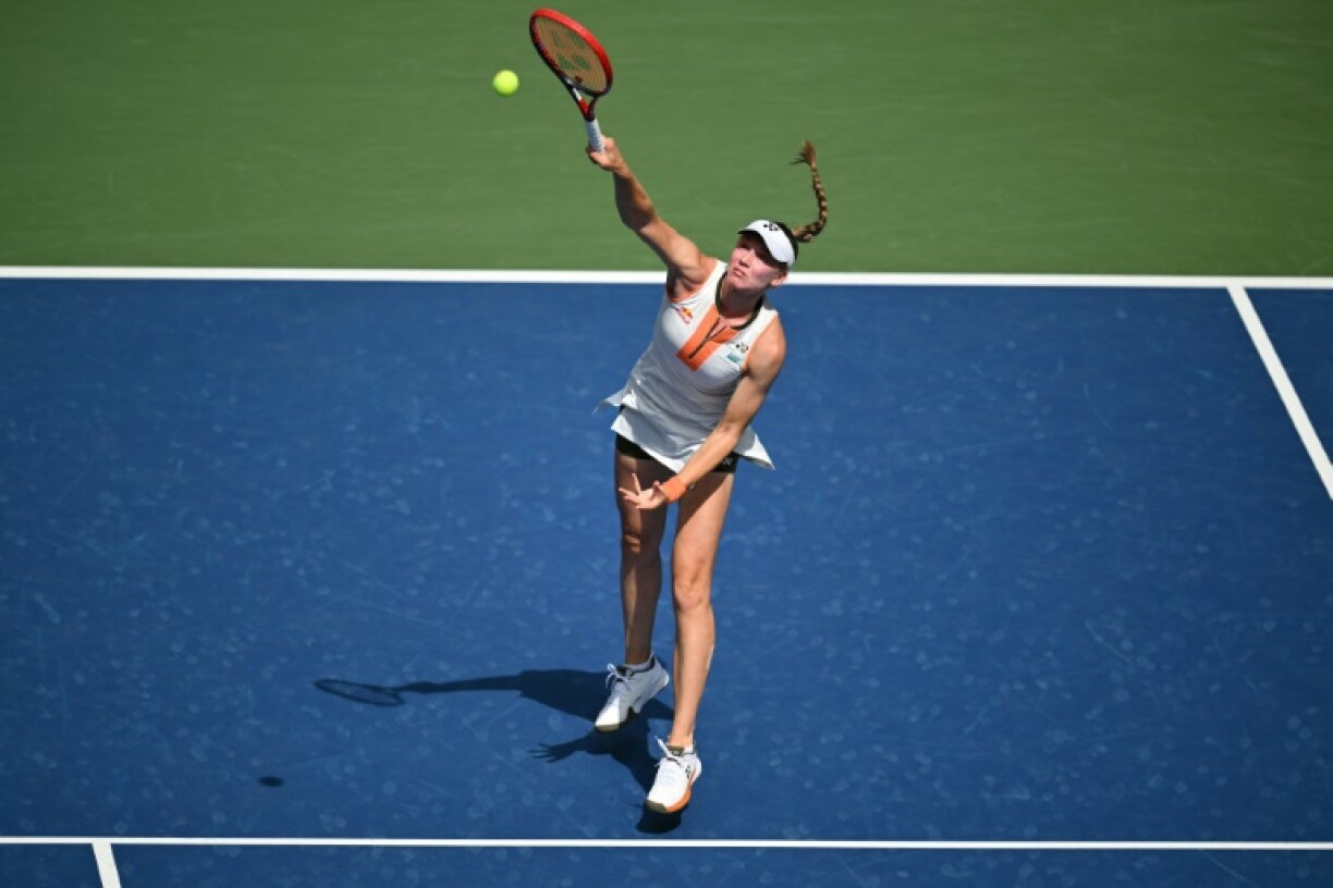 Kazakhstan's Elena Rybakina powered past Britain's Emma Raducanu to reach the fourth round of the US Open for the first time