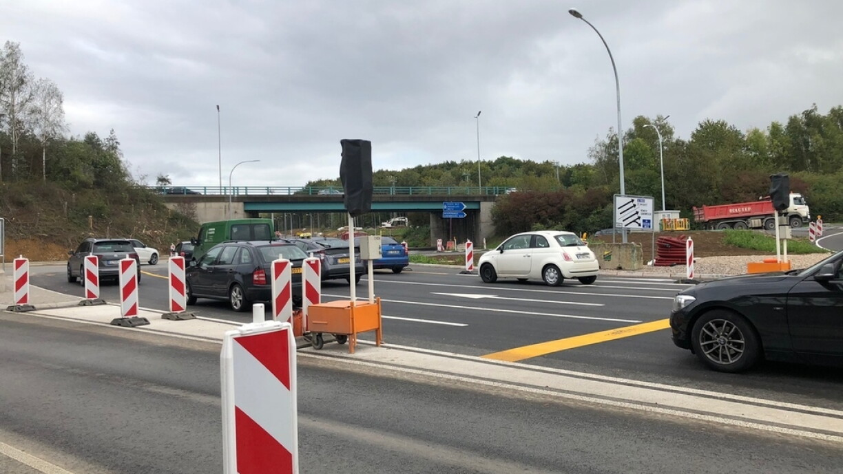 Le rond-point photographié à quelques heures de la fermeture