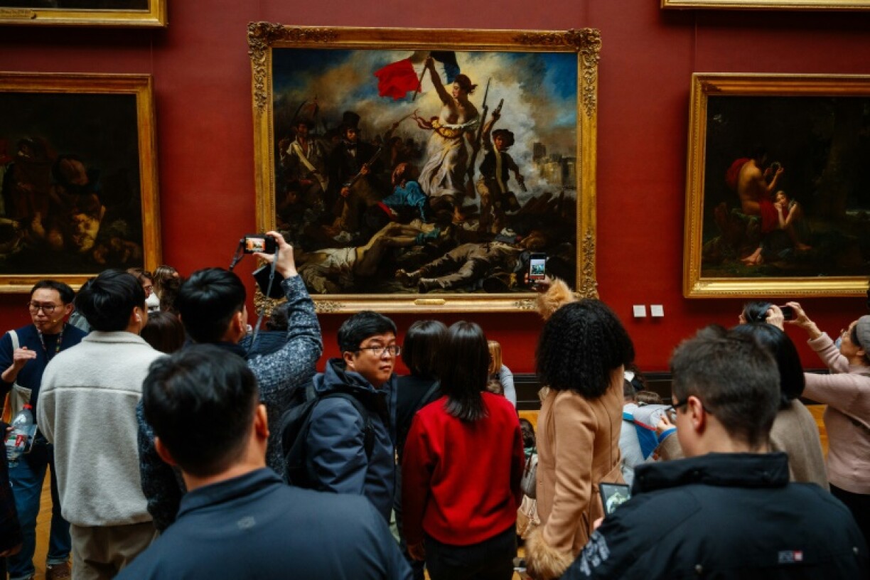 'Liberty Leading the People' by Eugene Delacroix at the Louvre museum in Paris