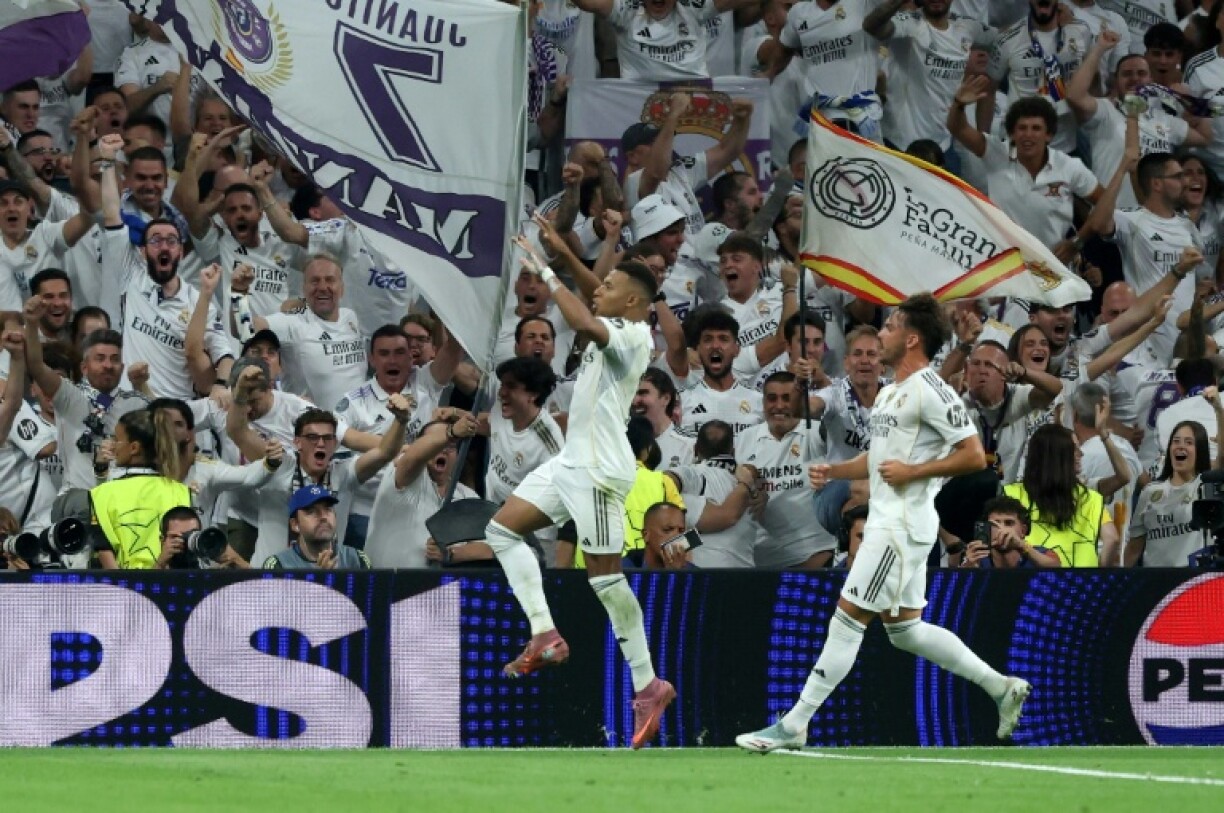 Real Madrid's French forward Kylian Mbappe is in top form at the start of the season with several goals to his name