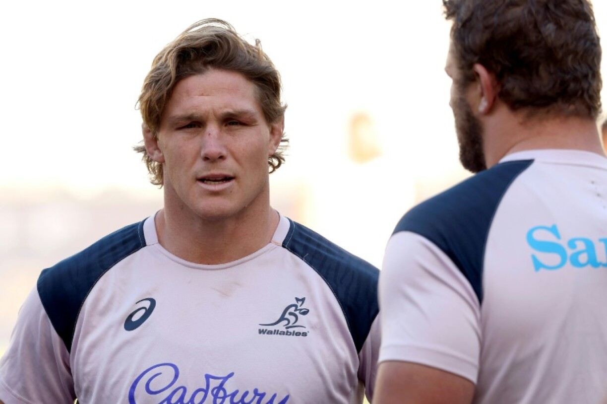 Michael Hooper, le capîtaine du XV d'Australie, avant le test-match contre les Anglais le 1er juillet 2022 à Perth