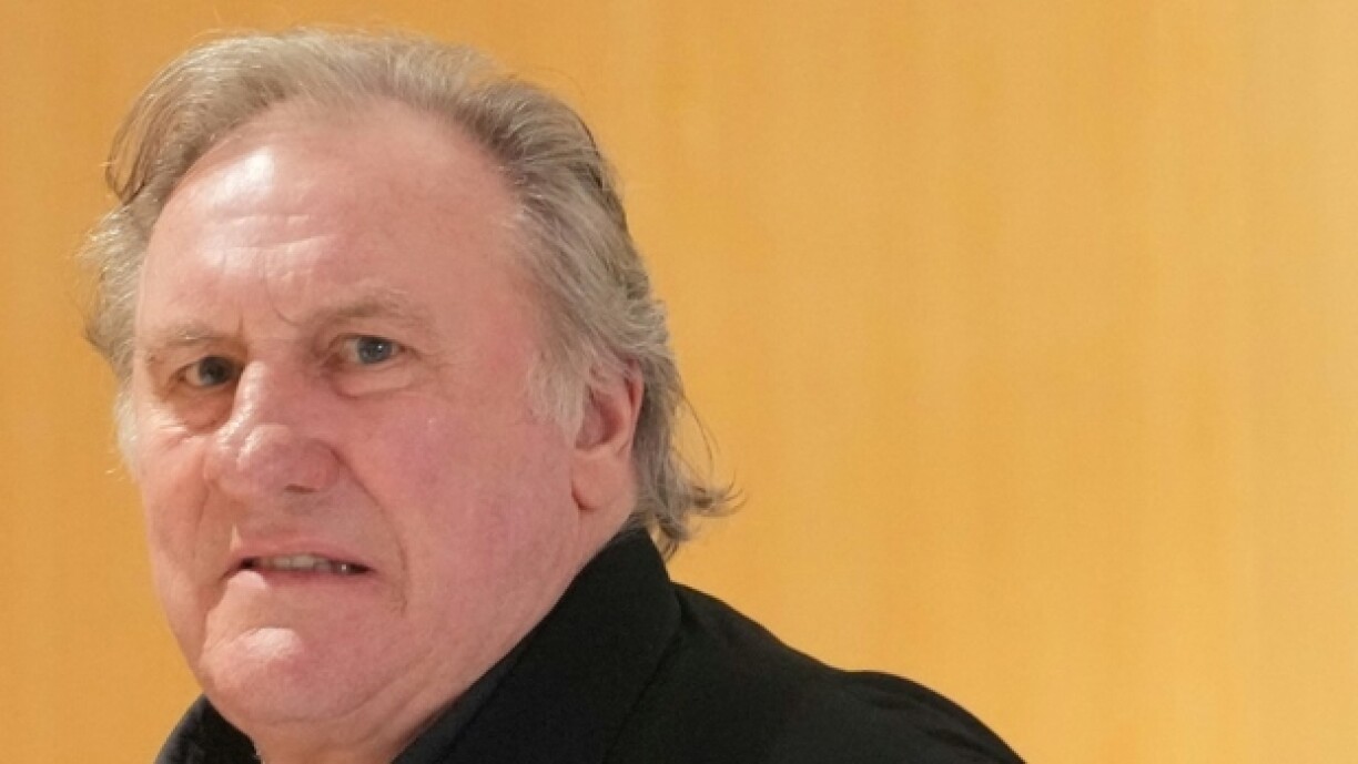 L'acteur français Gérard Depardieu au tribunal correctionnel de Paris le 26 mars 2025.