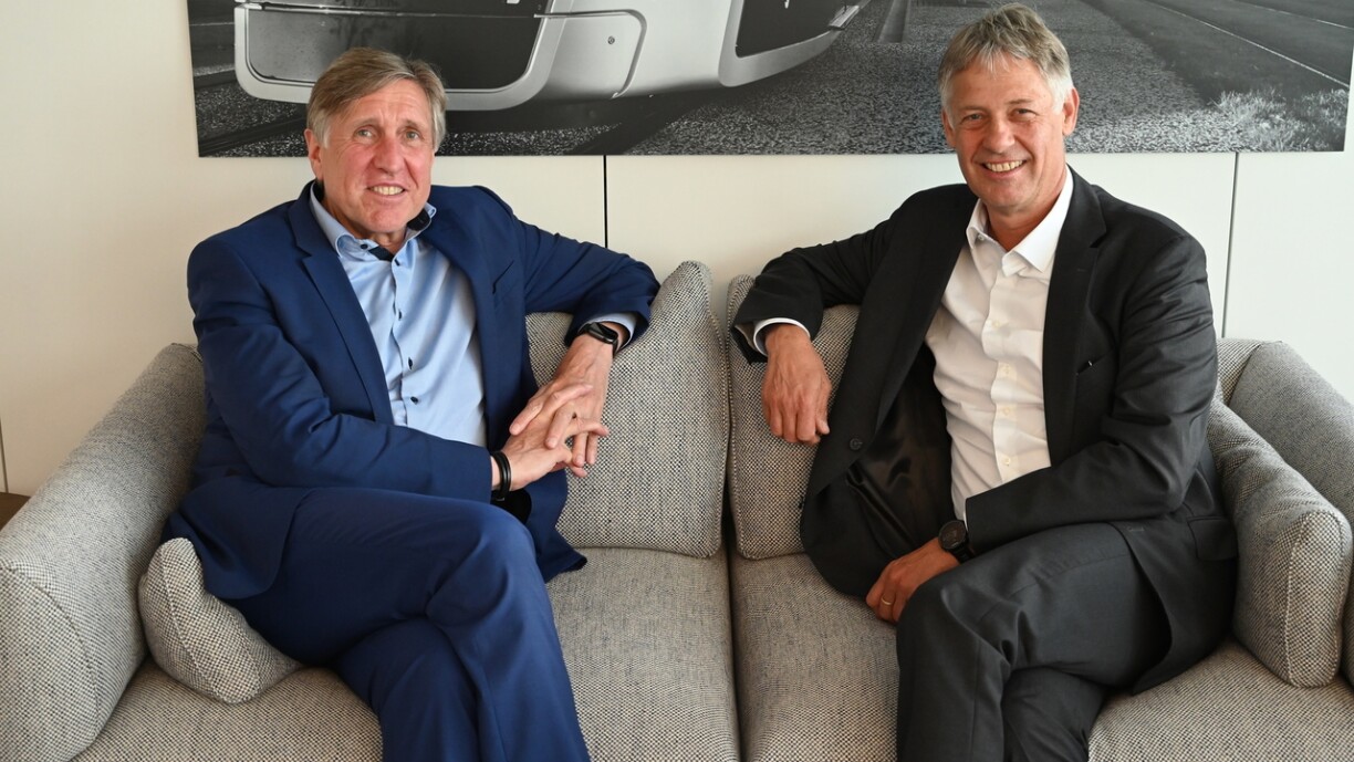 François Bausch (left), Deputy Prime Minister, Minister for Mobility and Public Works, and Minister of Defence; Henri Kox (right), Minister for Housing and Minister for Internal Security.