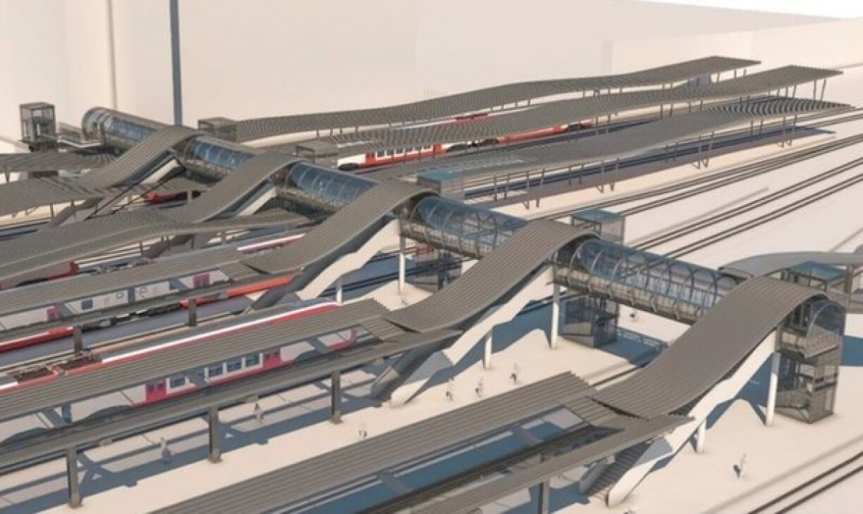 À terme, la gare de Luxembourg-ville sera dotée de six quais, tous accessibles via un souterrain et une passerelle.