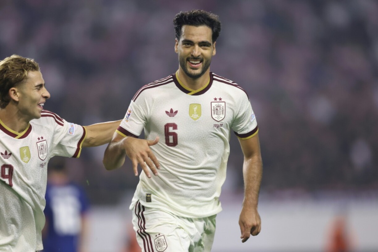Mikel Merino vient de marque le but de la victoire de l'Espagne contre la Croatie en Ligue des nations le 6 octobre 2026 à Split