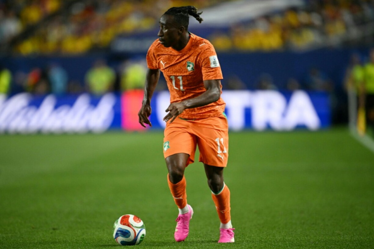 L'ailier ivoirien Yan Diomandé lors du match du groupe E de la Coupe du monde 2026 opposant la Côte d'Ivoire à l'Équateur, à Philadelphie, le 14 juin 2026