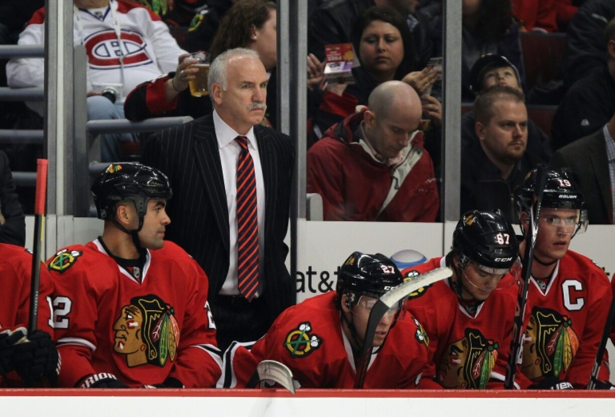 Joel Quenneville, former coach of the NHL Chicago Blackhawks, was named coach of the Anaheim Ducks