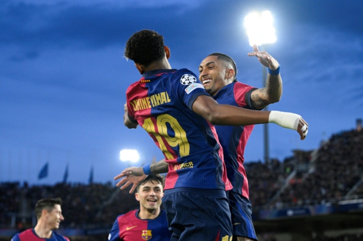 Barcelona's Brazilian forward Raphinha and Lamine Yamal have been decisive for the Catalan giants this season