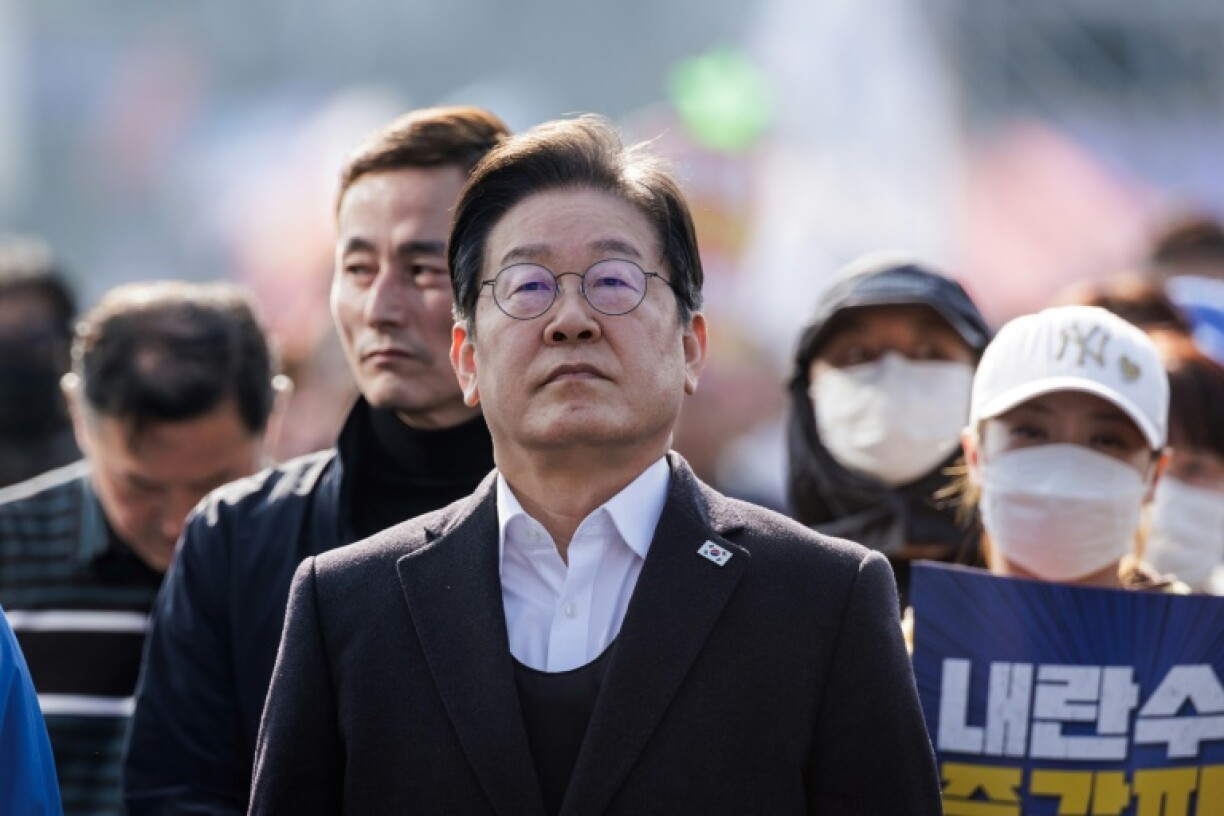 South Korea's main opposition leader Lee Jae-myung is the front runner in snap elections