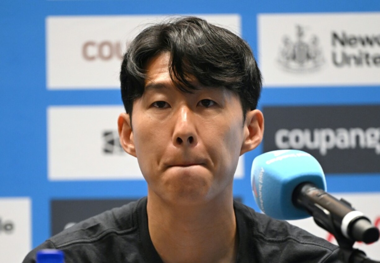 Son Heung-min during a pre-match press conference in Seoul on August 2, 2025