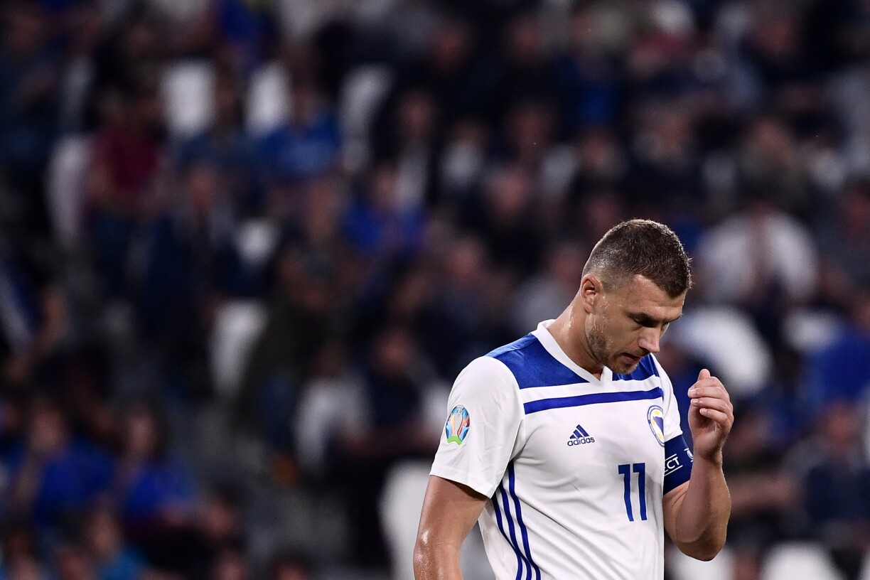Edin Dzeko a joué un mauvais tour au Luxembourg, en marquant à quelques minutes de la fin du match.