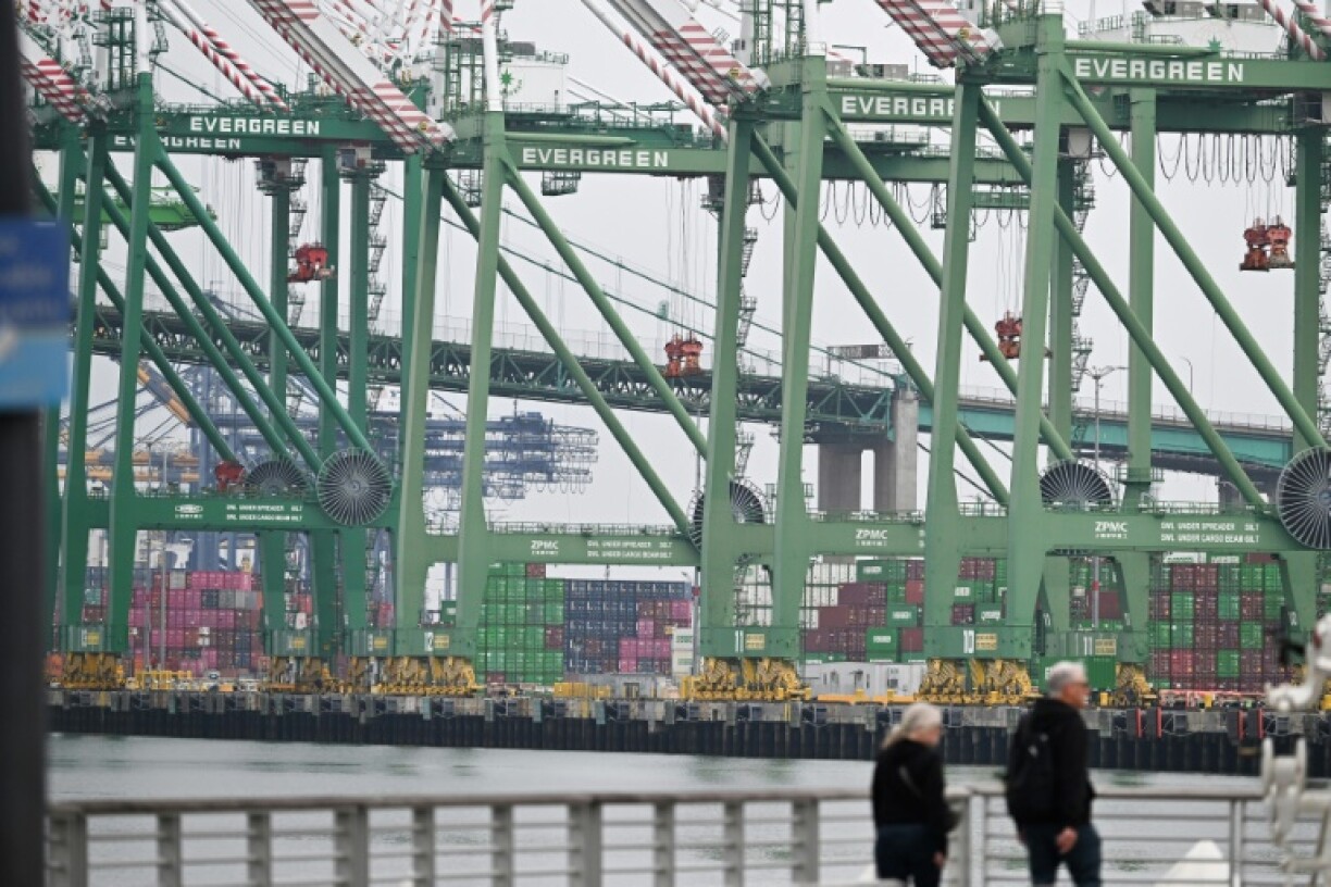 The usual choreography of cranes at the Port of Los Angeles is stumbling thanks to swingeing tariffs imposed by Donald Trump