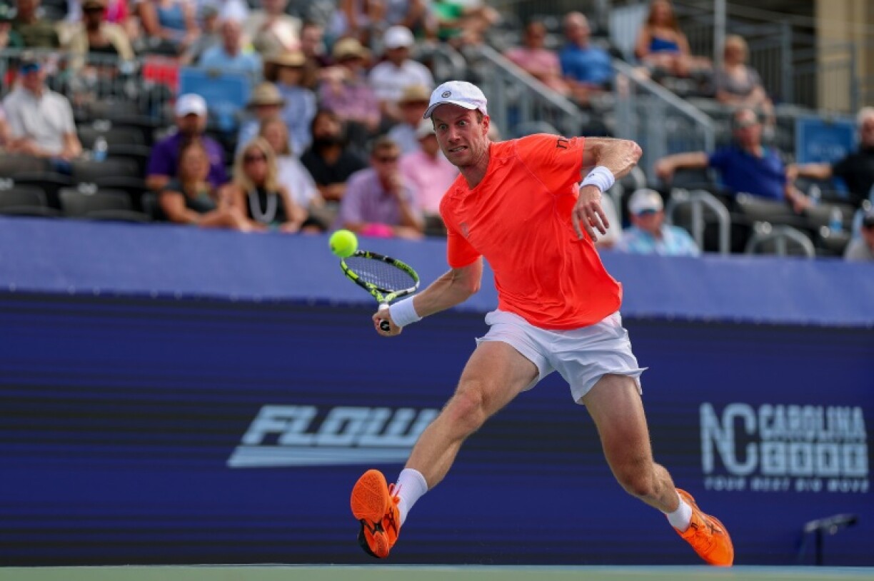 Botic van de Zandschulp of the Netherlands is into the final of the ATP hardcourt touranment in Winston-Salem, North Carolina