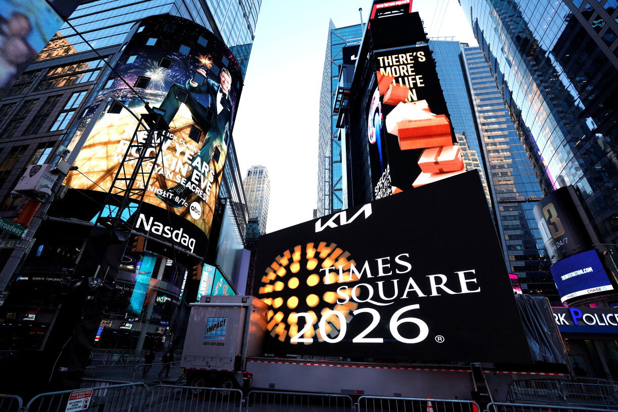 Den Times Square zu New York.