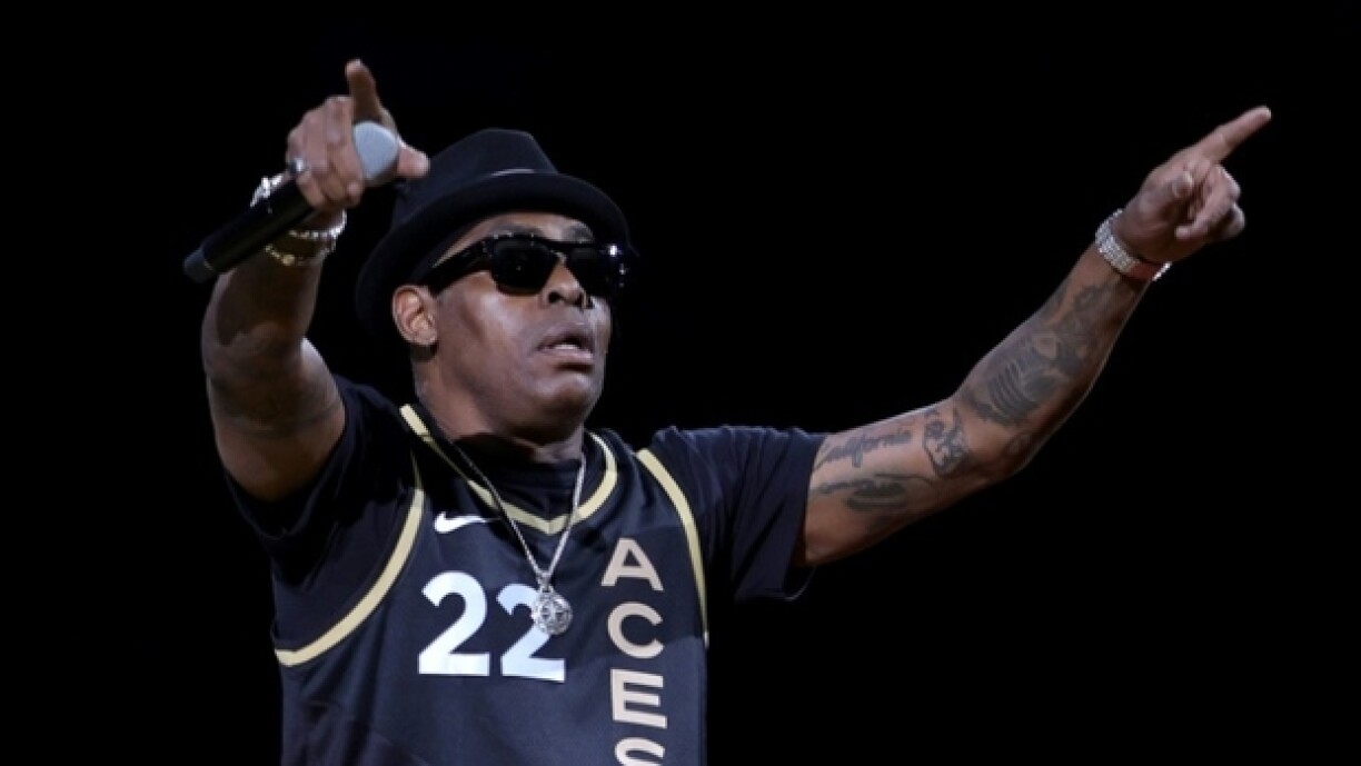 Le rappeur américain Coolio en concert à Las Vegas, le 31 mai 2022 dans le Nevada.