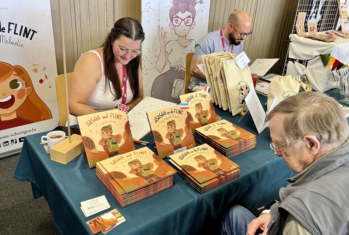 Sandra Martin en dédicace au Festival International de la BD de Contern