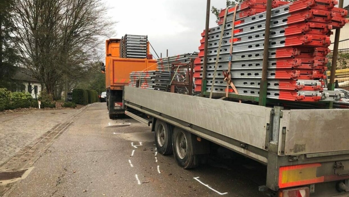 Une photo prise sur les lieux de l'accident du travail le 7 mars 2023
