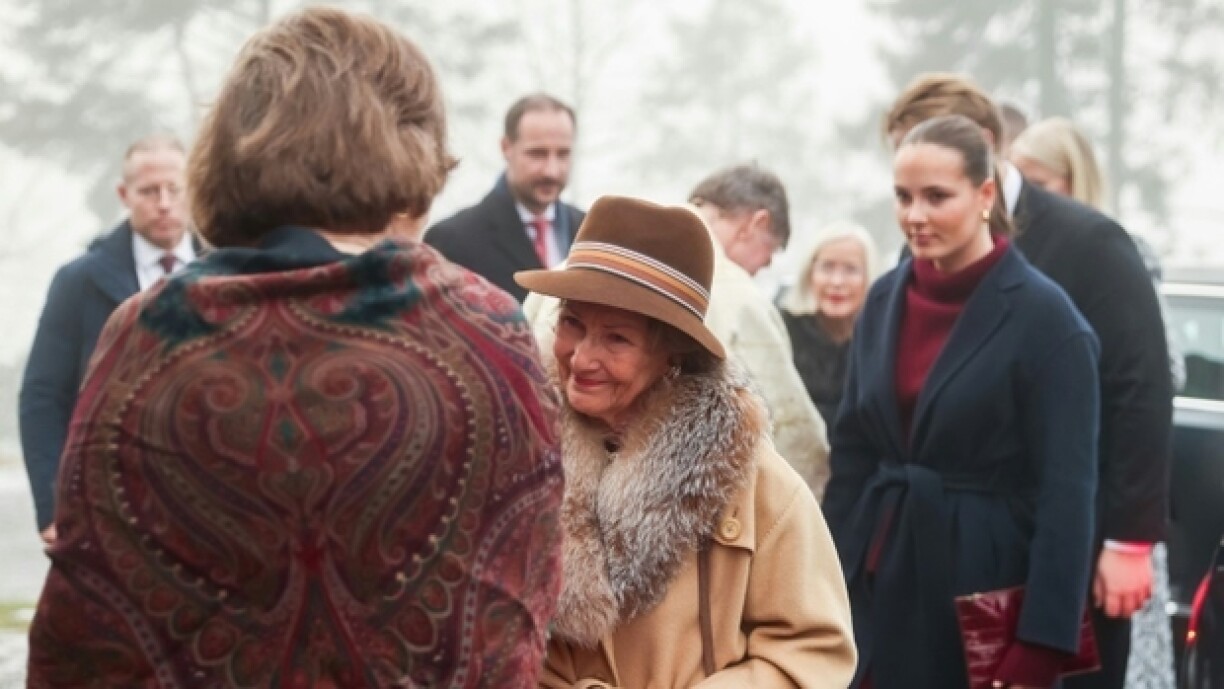 La reine Sonja de Norvège à Oslo le 25 décembre 2024