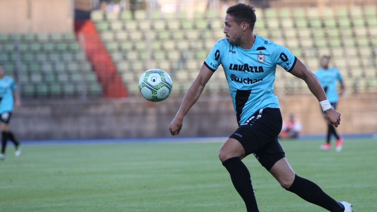 De Patrick Stumpf am Match géint Legia Warschau.