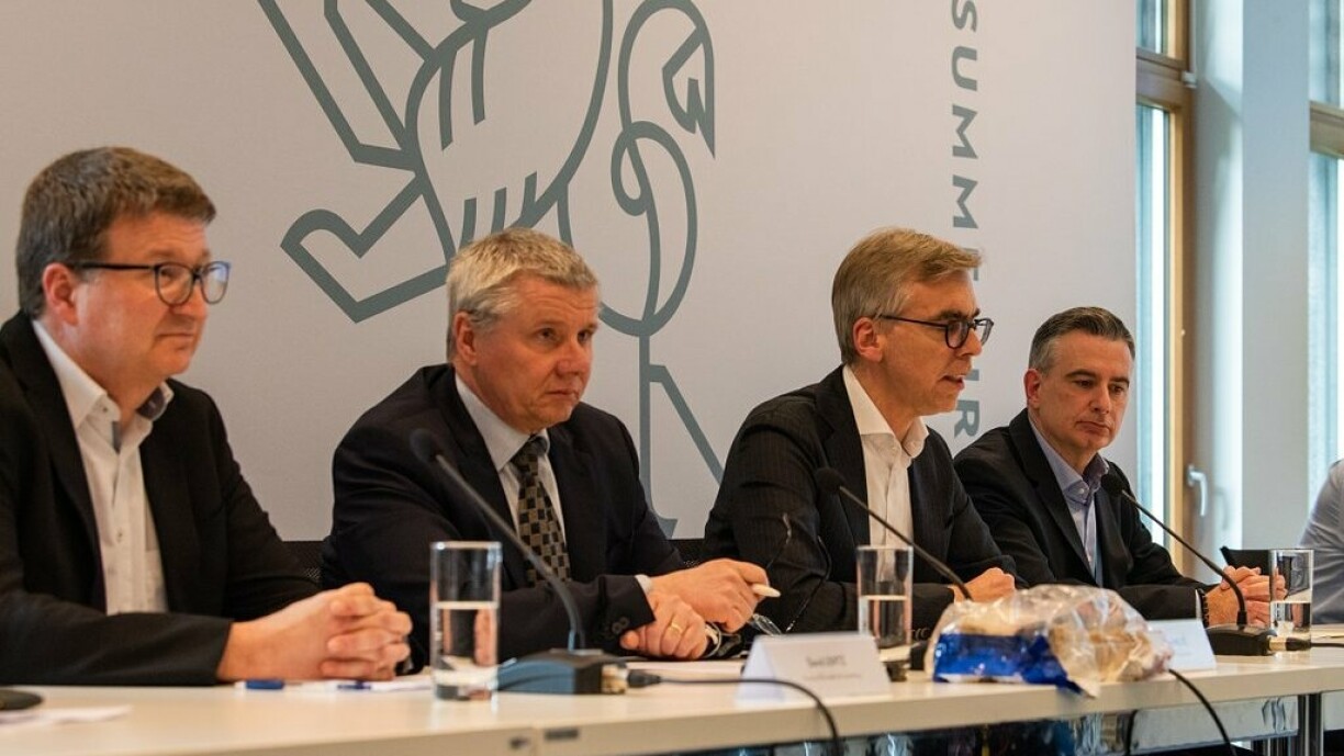 De Policeminister Léon Gloden war bei der Pressekonferenz vum Parquet lescht Woch present.