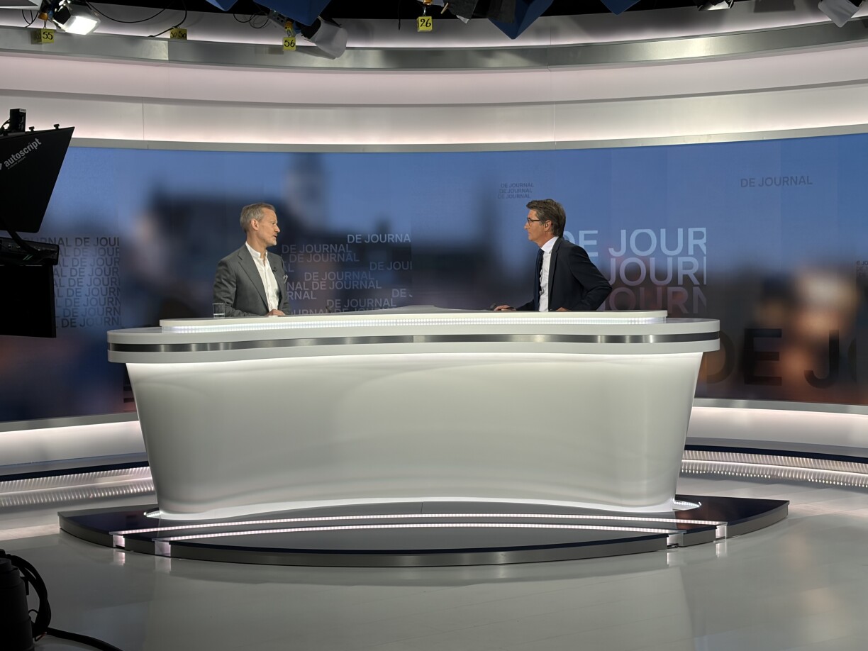 Chris Roller, président de l'AMMD (à gauche), interviewé par Frank Goetz.