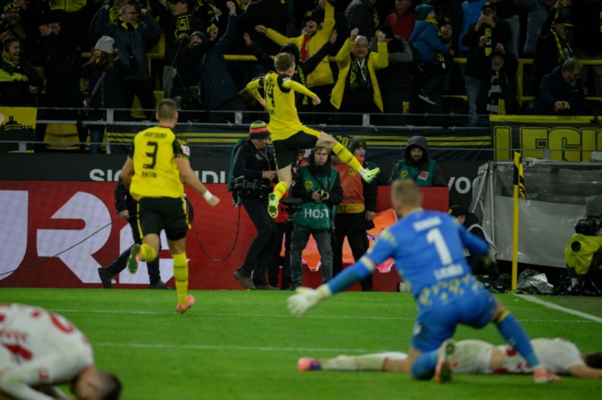 Borussia Dortmund's Maximilian Beier scored in stoppage time against Cologne to win the match.