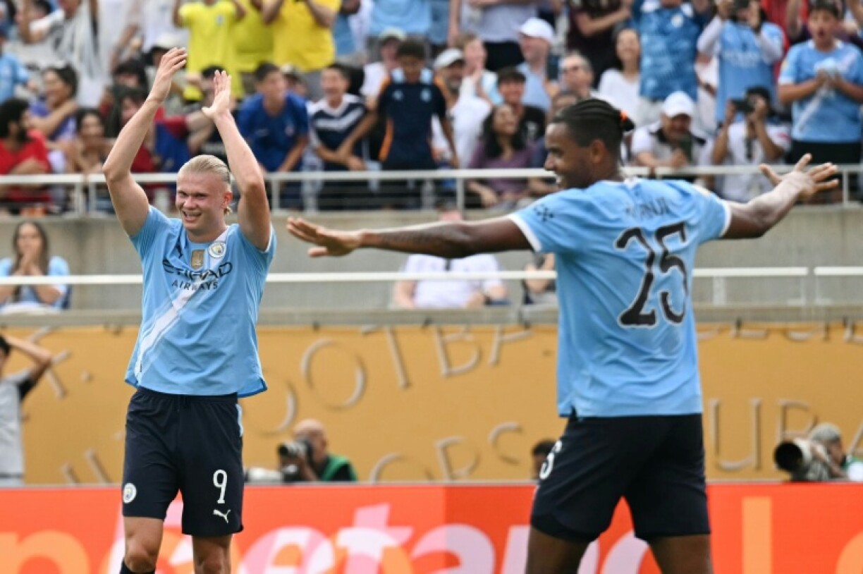 Manchester City's Norwegian striker Erling Haaland impressed in the second half with a fine outing off the bench against Juventus