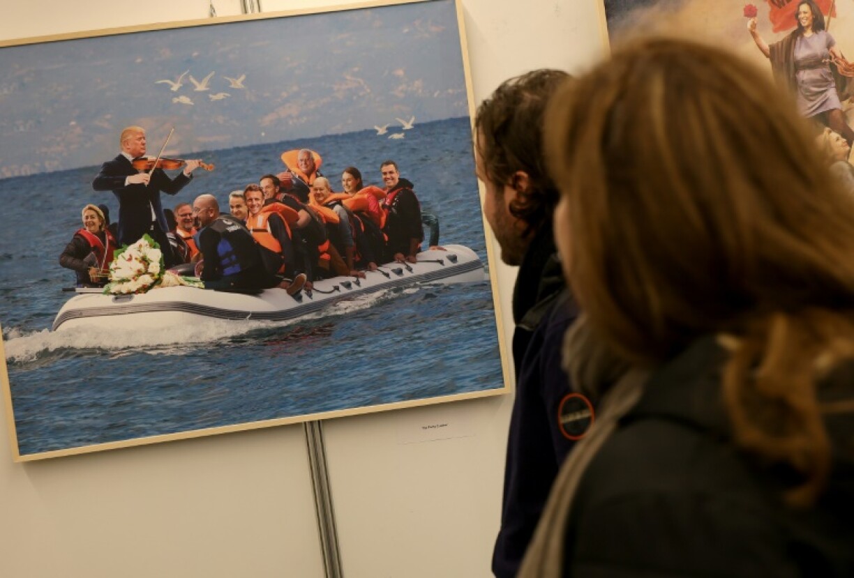 'The Party Crasher' by Albanian artist Avni Delvina