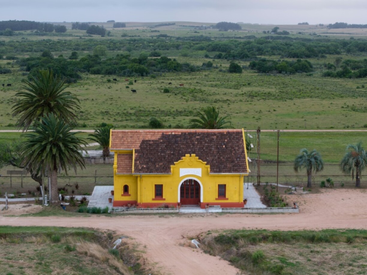 Pueblo Garzon's abandoned train station provides a clue of the town's more prosperous past