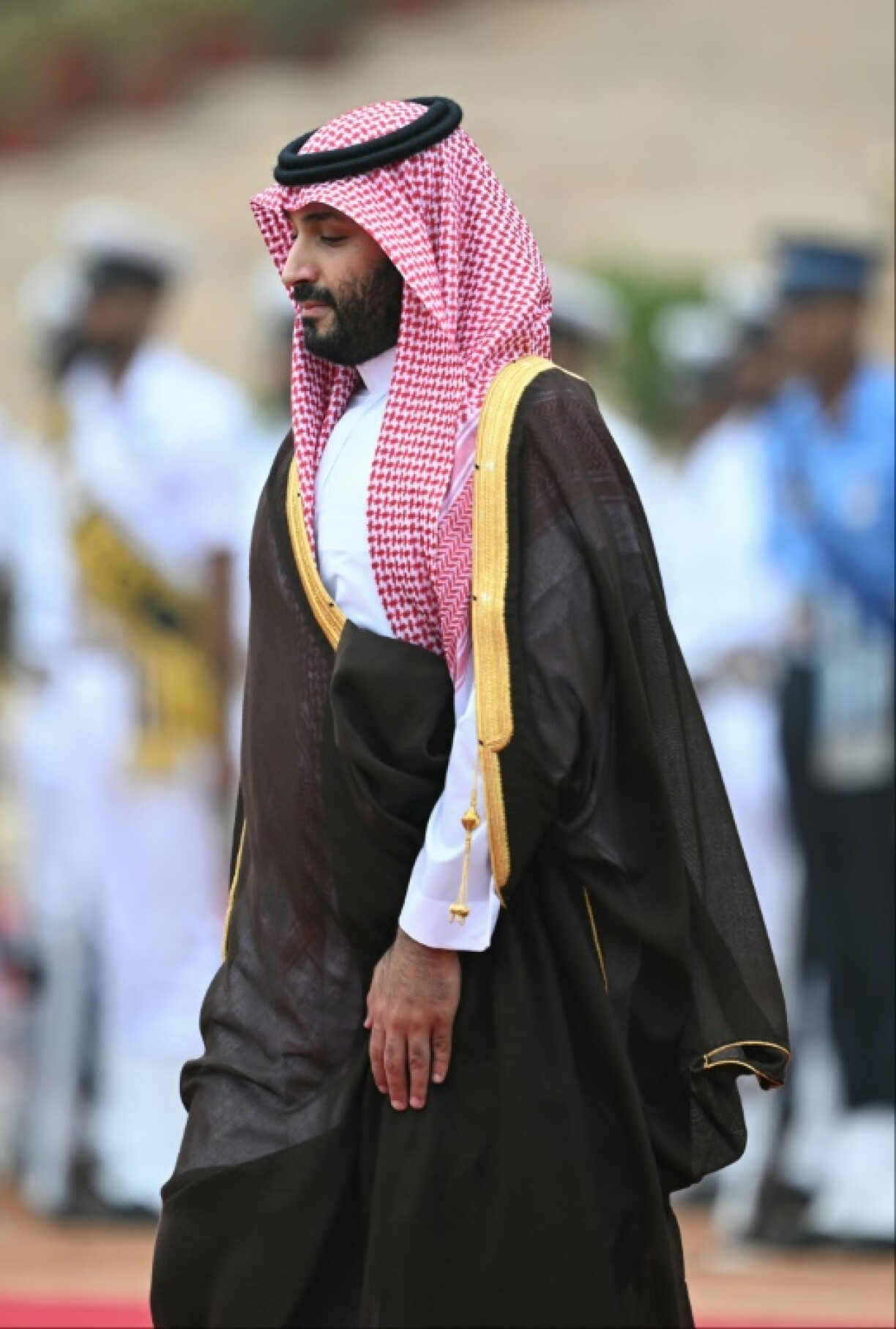 Le prince héritier saoudien Mohammed ben Salmane, le 11 septembre 2023 à New Delhi