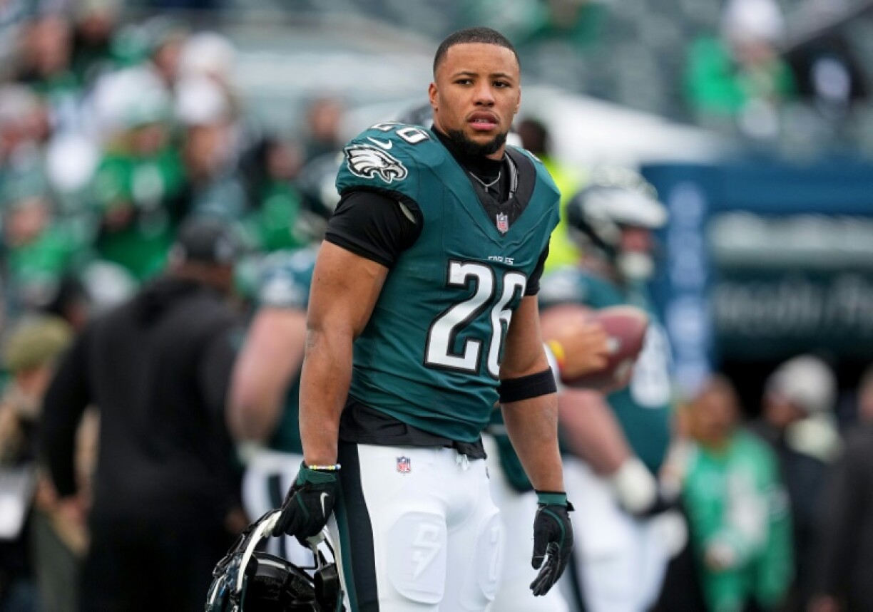 Philadelphia Eagles running back Saquon Barkley presents the biggest threat to Kansas City's aim of a third straight Super Bowl title.