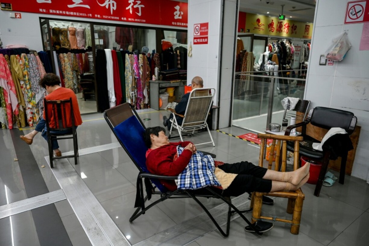 Vendors at Keqiao China Textile City warned the US tariffs were already affecting customer numbers