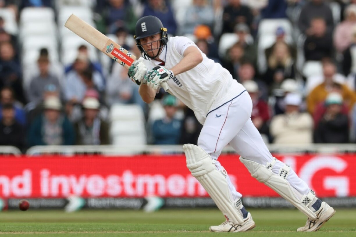 Back in the runs: England's Zak Crawley made a hundred against Zimbabwe in a one-off Test at Trent Bridge