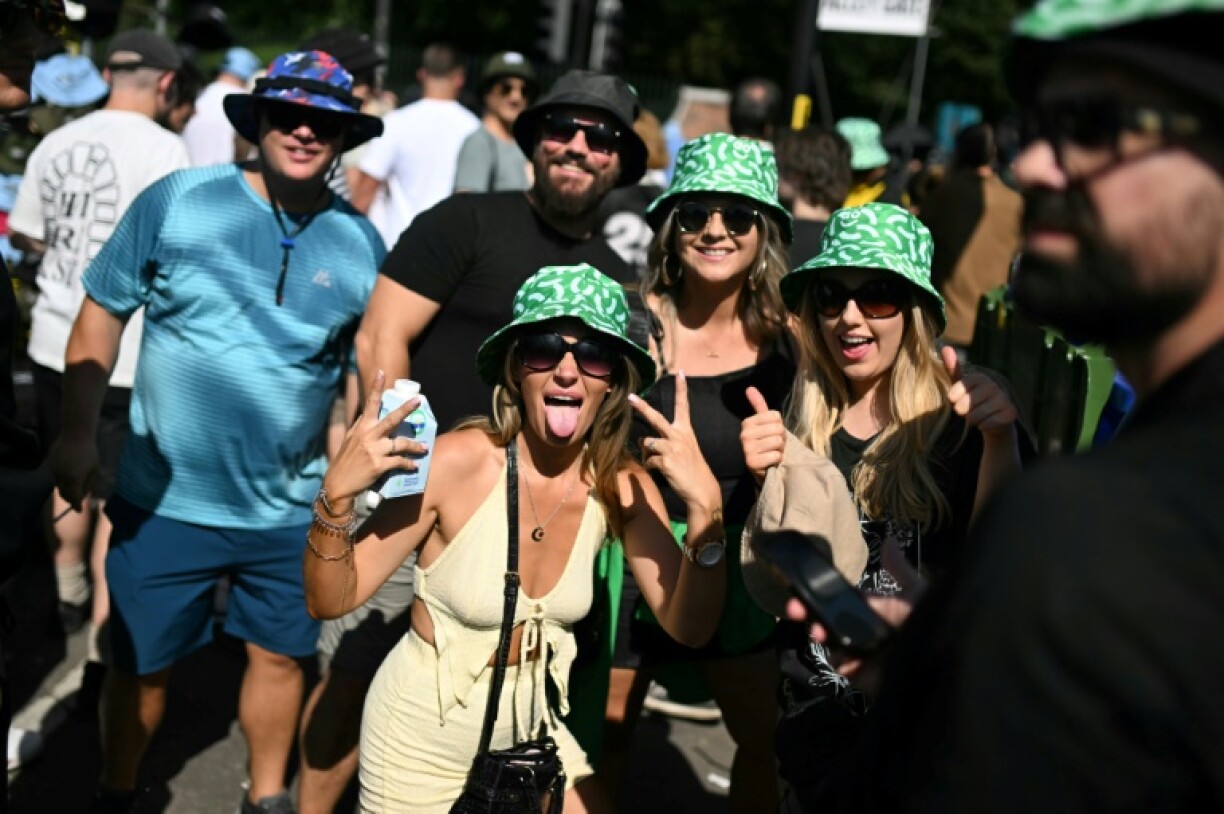 Some punters were getting the party started early