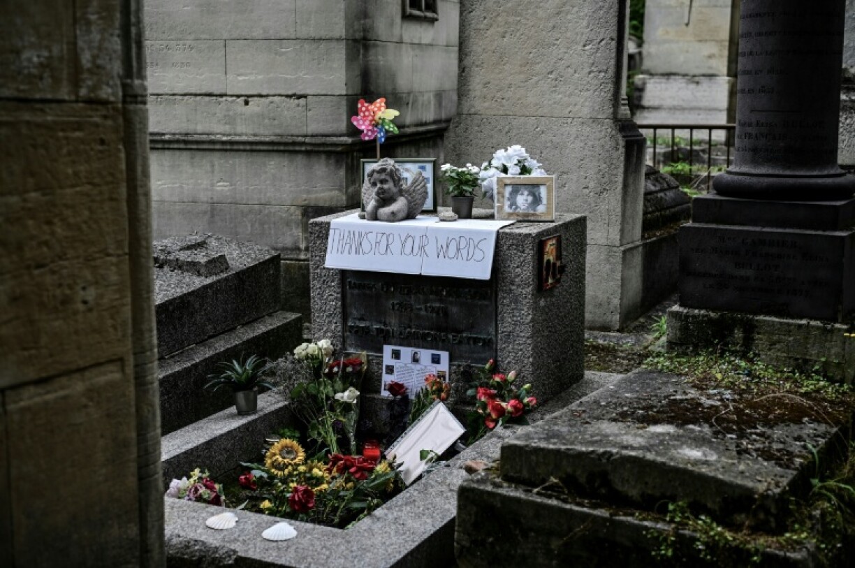 The grave of The Doors singer Jim Morrison has become a shrine to fans