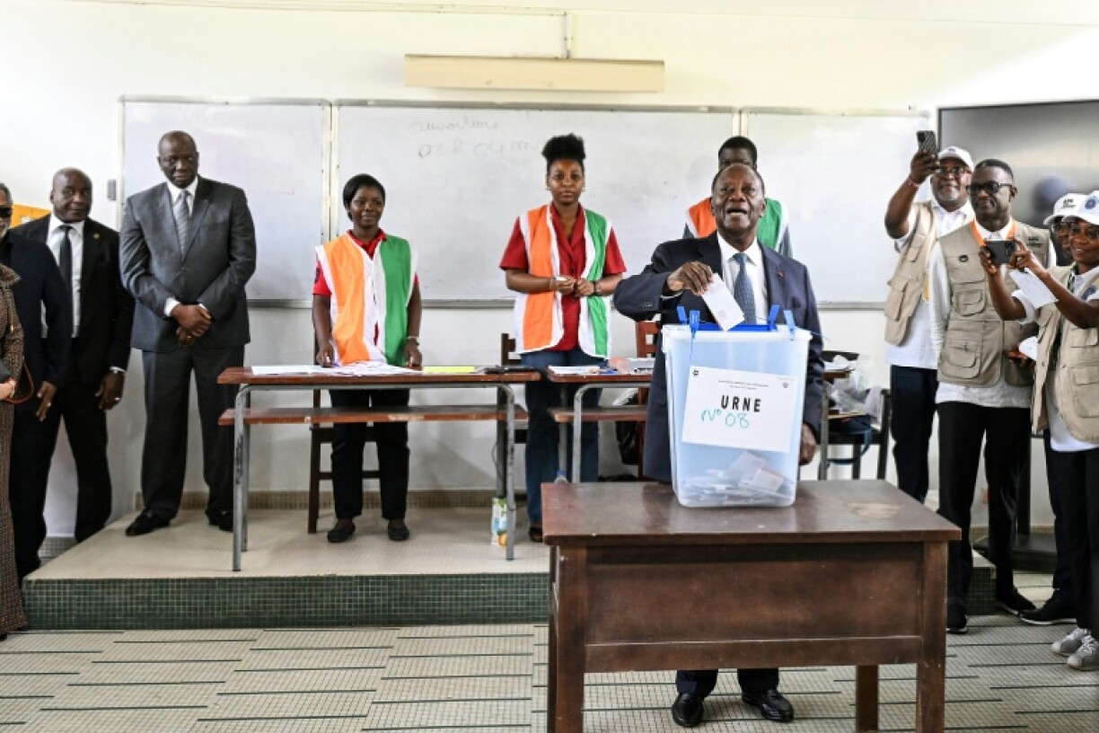 Alassane Ouattara was credited with a crushing 89.77 percent of the vote